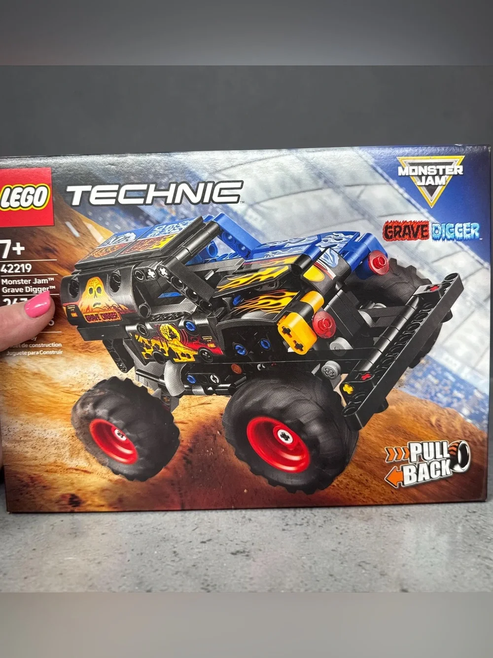 Lego Technic Monster Jam Grave Digger Fire and Ice- Pull Back & Go! NIB 7+ 263pc